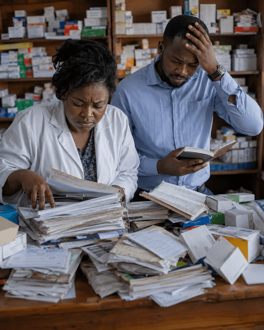Pharmacien débordé par la gestion manuelle